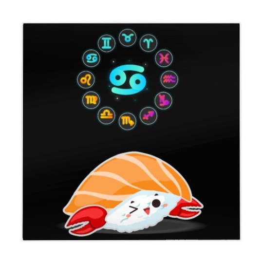 Japanese Sushi Funny Cancer Zodiac Sushi Lover Pun Mahjong Mats