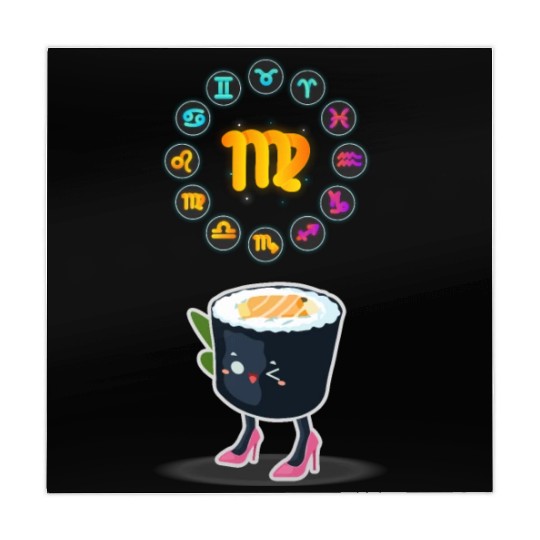 Japanese Sushi Funny Virgo Zodiac Sushi Lover Pun Mahjong Mats