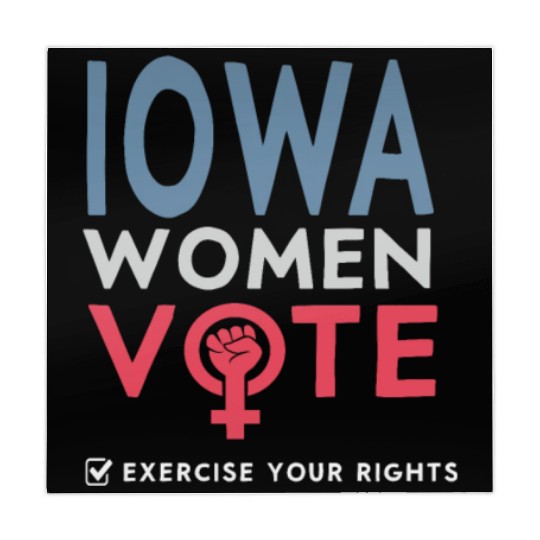 Iowa Women Vote Voter 2022 Election Feminist Mahjong Mats