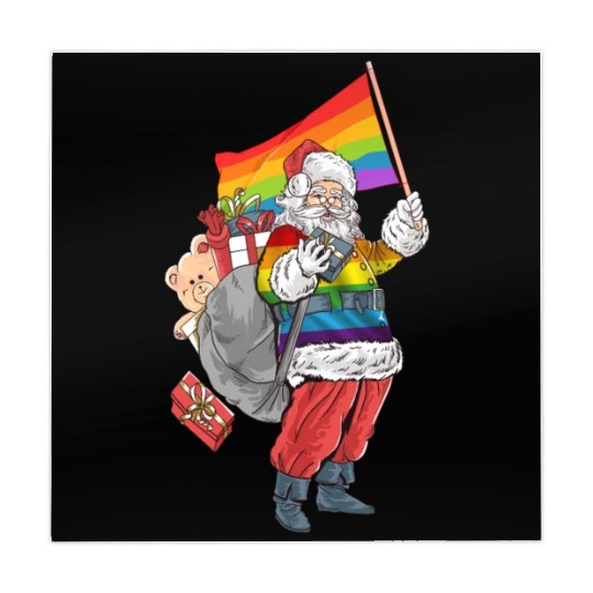LGBTQ Santa Claus Christmas Rainbow Mahjong Mats