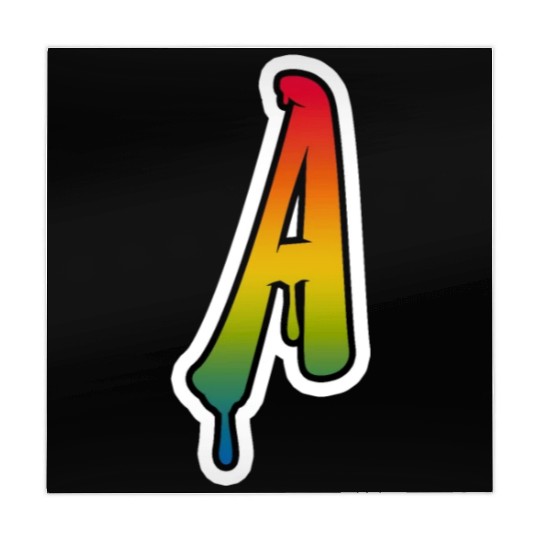 Letter A Graffiti Lettering Alphabet Monogram Init Mahjong Mats