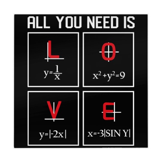 all you need is love Math Design Mahjong Mats