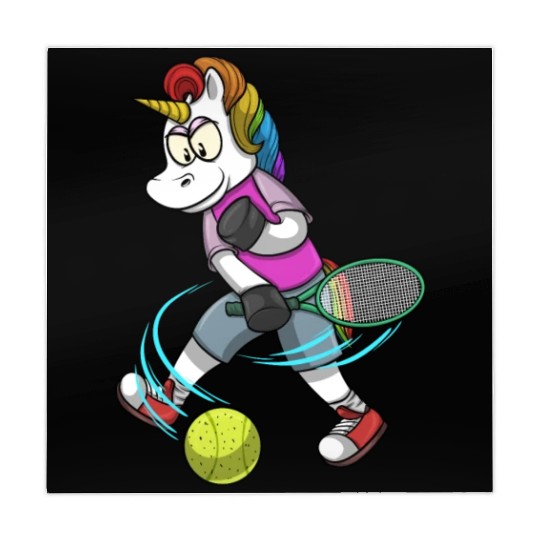 Tennis PLayer Unicorn Tennis Mahjong Mats