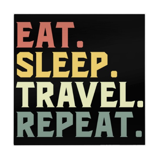 Eat Sleep Travel Repeat Mahjong Mats