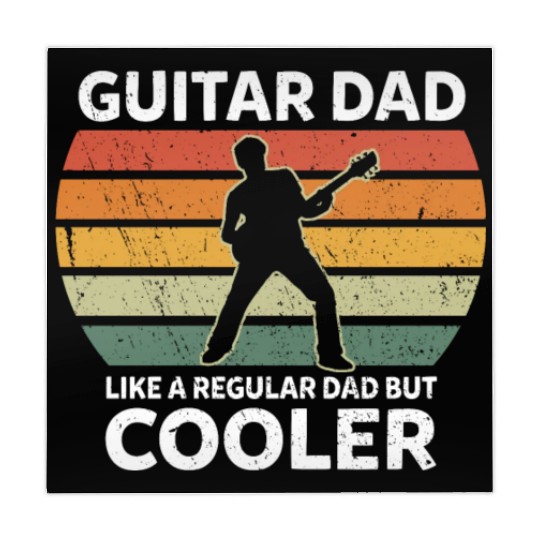 Retro Guitar Dad Like A Regular Dad But Cooler Mahjong Mats
