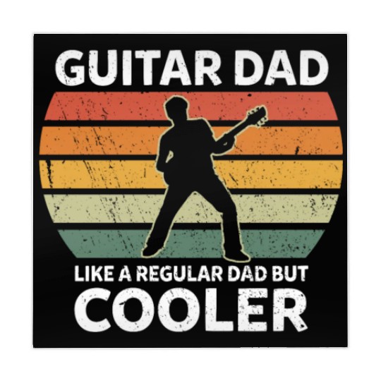 Retro Guitar Dad Like A Regular Dad But Cooler Mahjong Mats