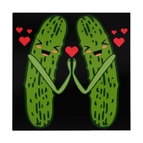 Sweet Couple Pickle Mahjong Mats