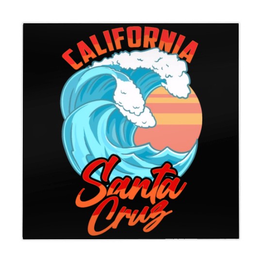 Santa Cruz California Waves Surf Beach Mahjong Mats