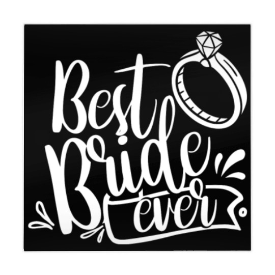 Best Bride Ever Wedding Bachelorette Party Cute Mahjong Mats