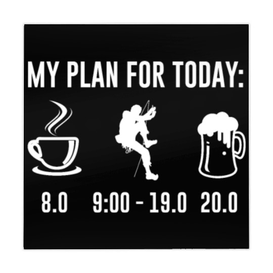 My Plan For Today Climbing Bouldering Climbing Mahjong Mats