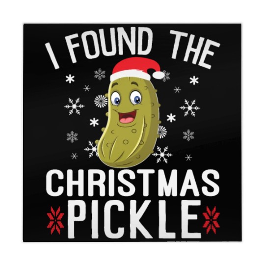 I Found the Christmas Pickle Funny Pickle Dill Mahjong Mats