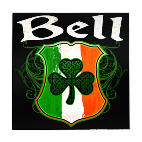 Bell Irish Surname Ireland Flag Shield Shamrock Mahjong Mats