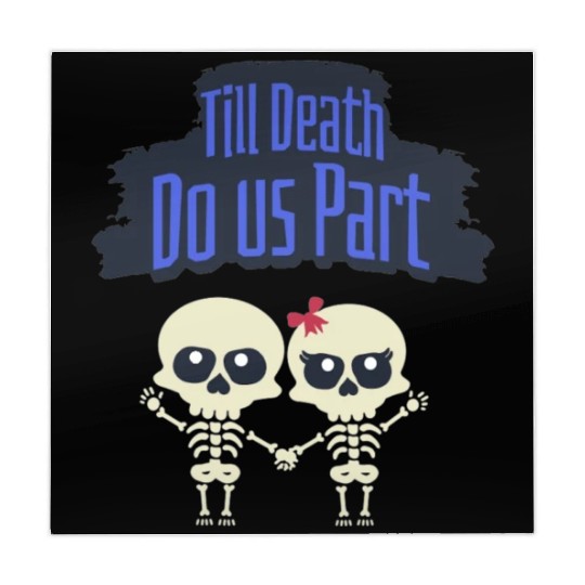 Till Death Do Us Part Skeletons Mahjong Mats
