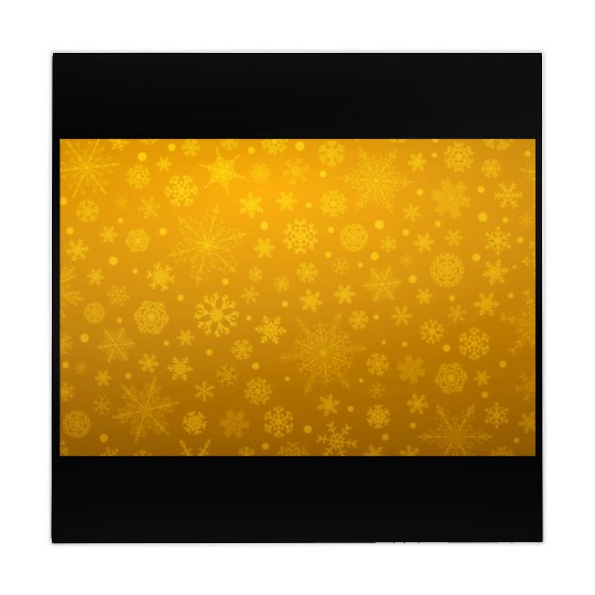 Abstract Yellow Snowflakes Pattern Mahjong Mats