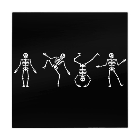 Dancing Skeleton Halloween Mahjong Mats