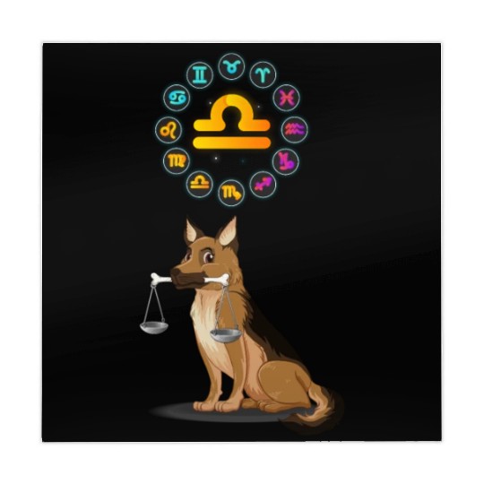 Funny Dog Lover Horoscope Libra Zodiac Sign Cool Mahjong Mats