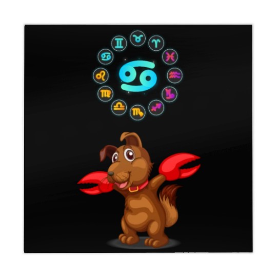 Funny Dog Lover Horoscope Cancer Zodiac Sign Cool Mahjong Mats