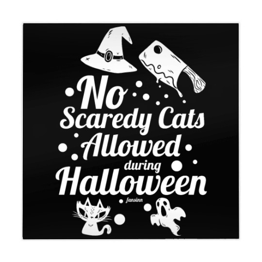 Cat ghost witch halloween party Mahjong Mats