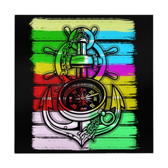 Anchor nice sailing ship anchor Mahjong Mats