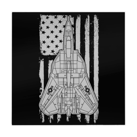F-14 Tomcat Fighter Jet Airplane American Flag F14 Mahjong Mats