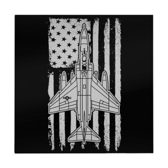 F-4 Phantom Fighter Jet Airplane American Flag F4 Mahjong Mats