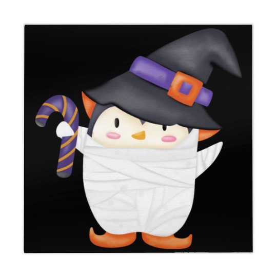 Halloween Penguin in a mummy costume Mahjong Mats