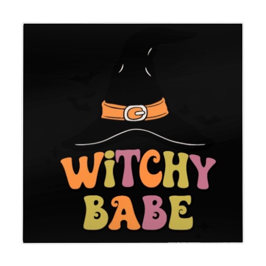 Withcy Babe Retro Halloween Witch Hat Mahjong Mats