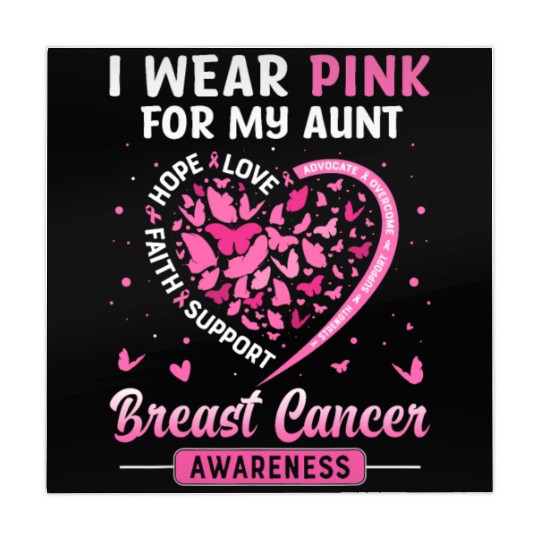 I Wear Pink For My Aunt Breast Cancer Awareness Mahjong Mats