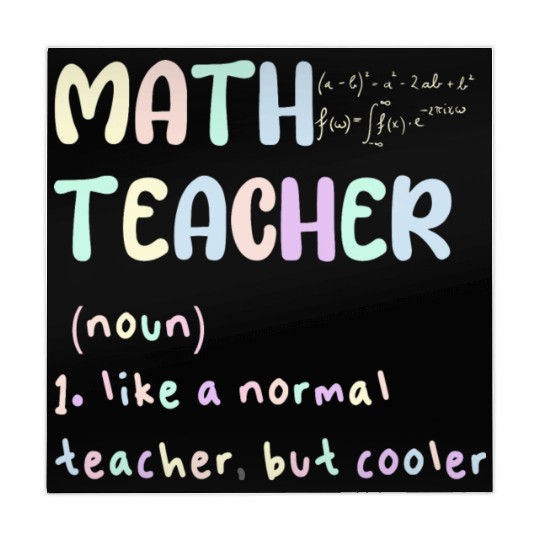 MATH TEACHER, LIKE A NORMAL TEACHER, BUT COOLER Mahjong Mats