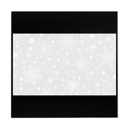 Snowflakes Pattern Grey White Mahjong Mats
