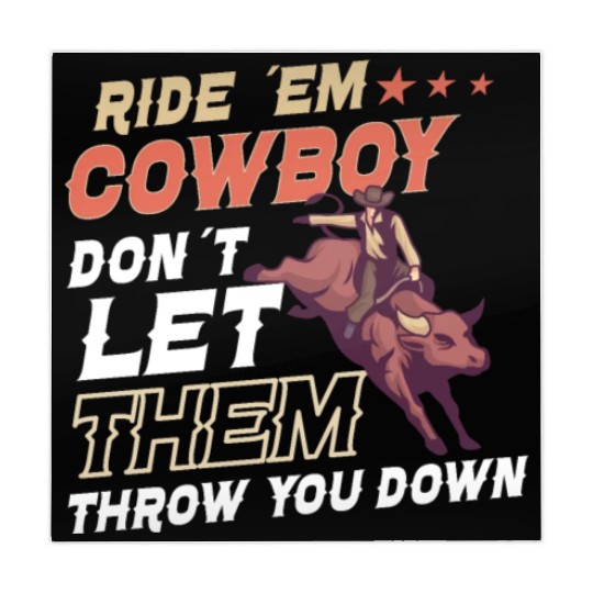 Rodeo Bull Riding Livestock Show Farmer Cattle Mahjong Mats