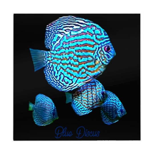 BLUE DISCUS FISH Mahjong Mats