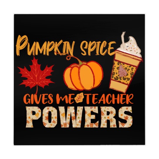 Pumpkin Spice Gives Me Teacher Powers Fall season Mahjong Mats