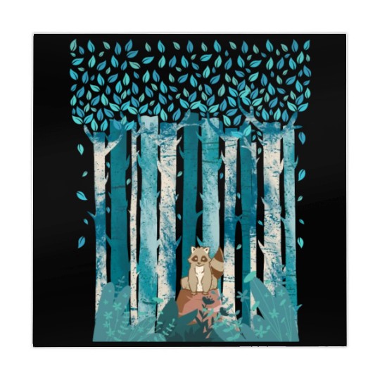 Raccoon Forest, Cute Raccoon Mahjong Mats