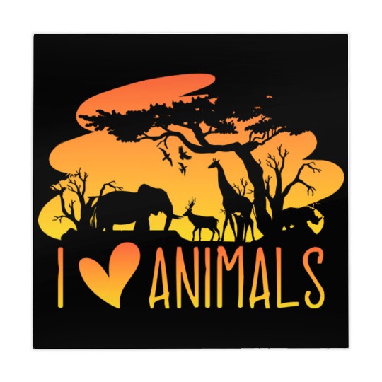 Wild Animal Lover Safari Sunset African Mahjong Mats