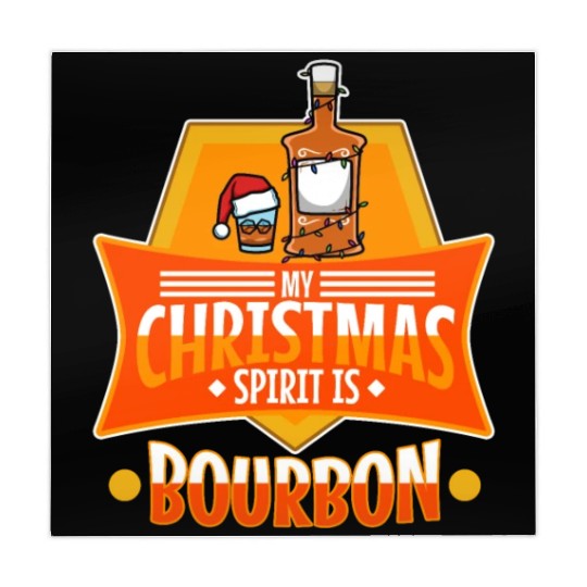 My christmas spirit is bourbon Mahjong Mats