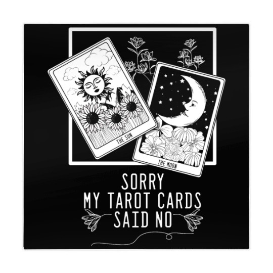 Gothic Moon Sun Tarot Card Said No Halloween Mahjong Mats