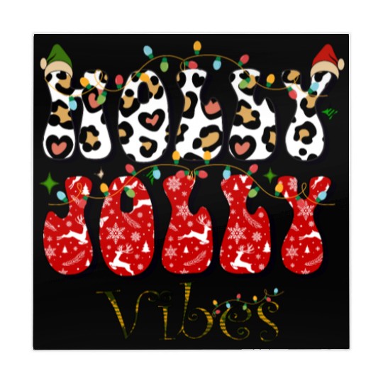 Holly Jolly Vibes, Christmas vibes, Xmas family Mahjong Mats