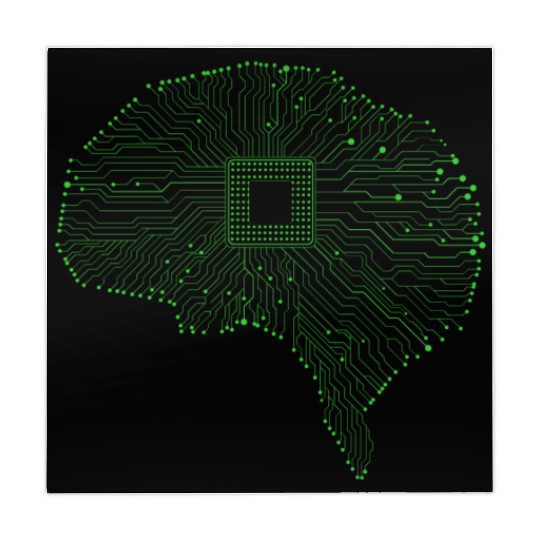Computer Circuit Board Brain Mahjong Mats