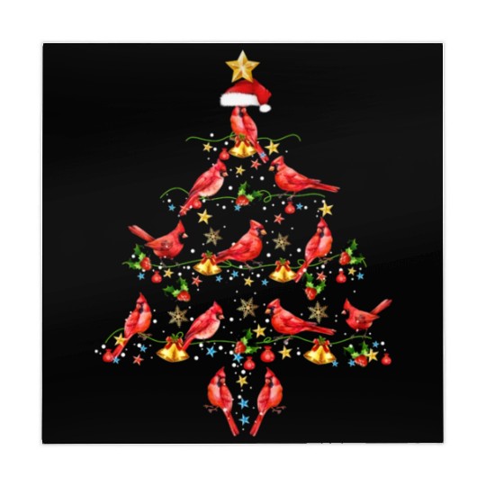 Cardinal Bird Ornament Decoration Christmas Tree Mahjong Mats