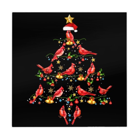Cardinal Bird Ornament Decoration Christmas Tree Mahjong Mats