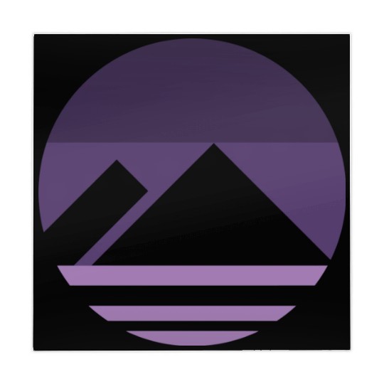 Purple Mountain Aesthetic Nature Grunge Mahjong Mats