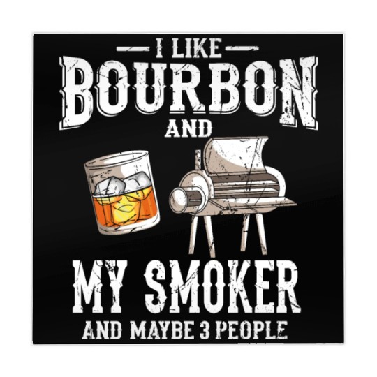 I Like Bourbon And My Smoker Grill BBQ Mahjong Mats