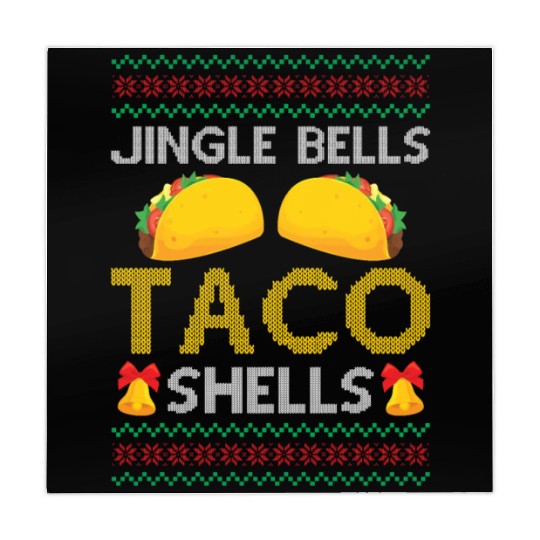 Tacos - Jingle Bells Taco Shells - Saying Ugly Chr Mahjong Mats