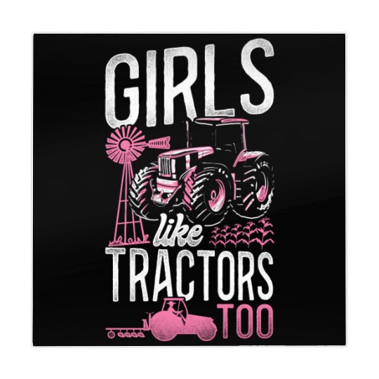 Farming Farmer Girl Tractor Mahjong Mats