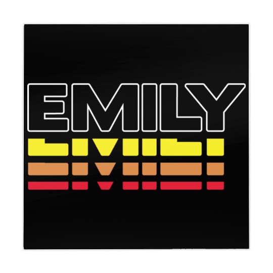 Emily First Name Funny Vintage Sunset Emily Mahjong Mats