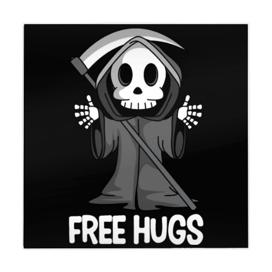 Free Hugs Grim Reaper Spooky Halloween Mahjong Mats