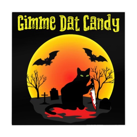 Gimme Dat Candy Creepy Cat Spooky Halloween Mahjong Mats