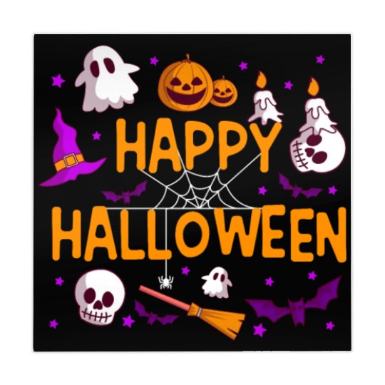 Pumpkin Lantern Skull Ghost Happy Halloween Mahjong Mats