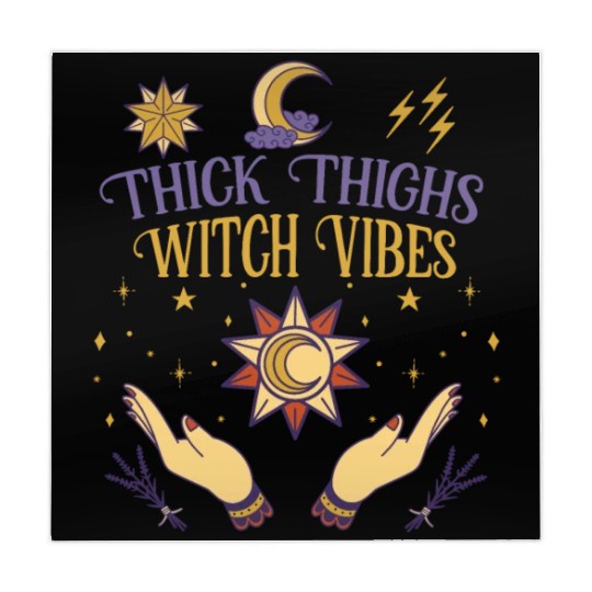 Thick Thighs Witch Vibes Goth Halloween Mahjong Mats
